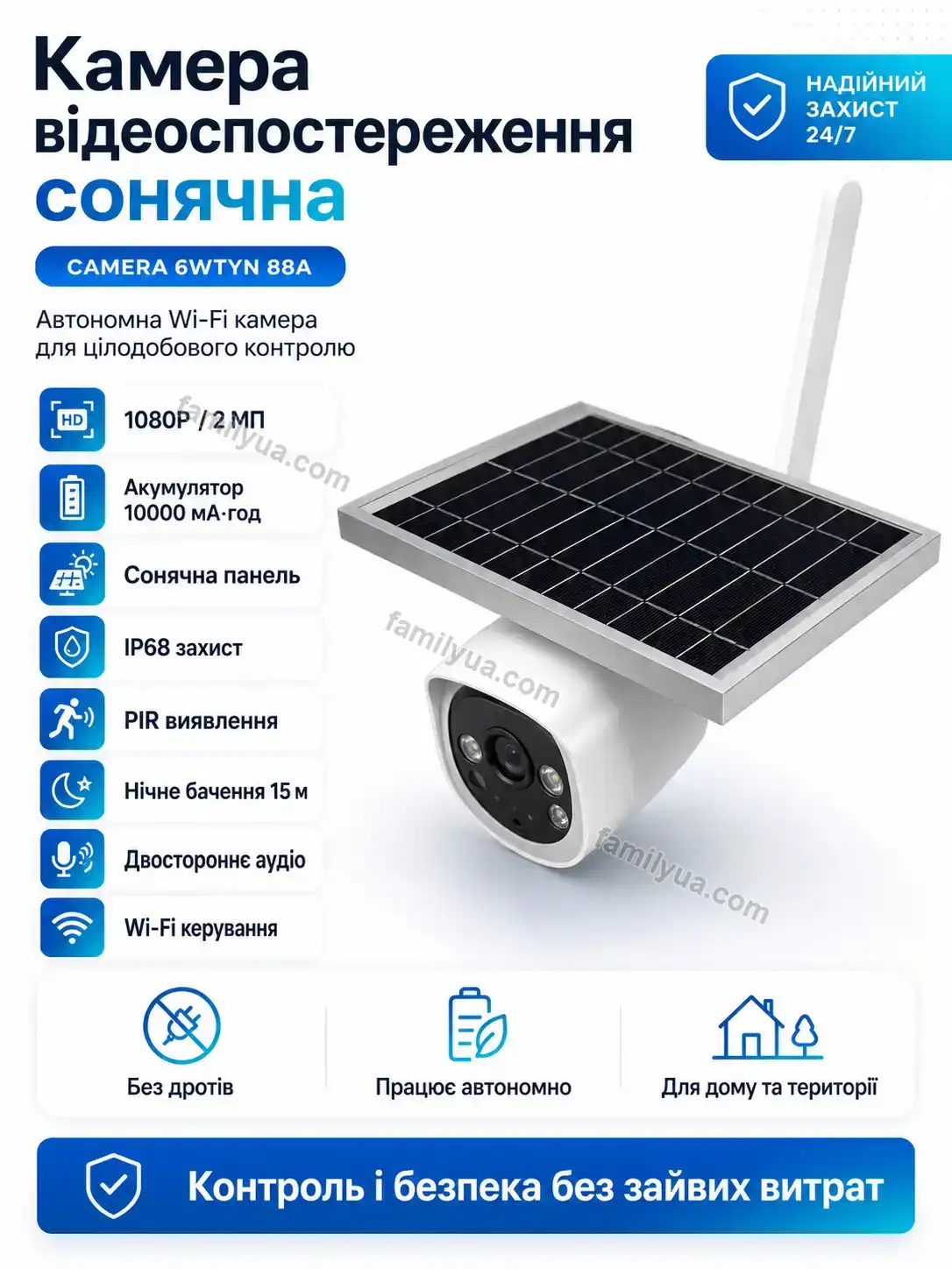 Камера відеоспостереження сонячна Sonia Mini Calm