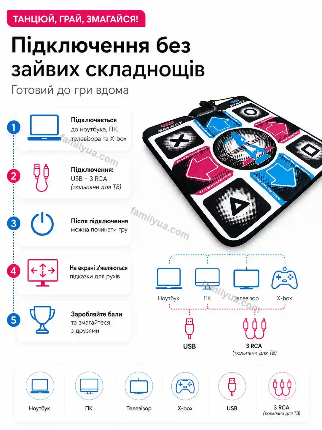 ✨ Килимок для танців без Lagom Easy Kind - деталі