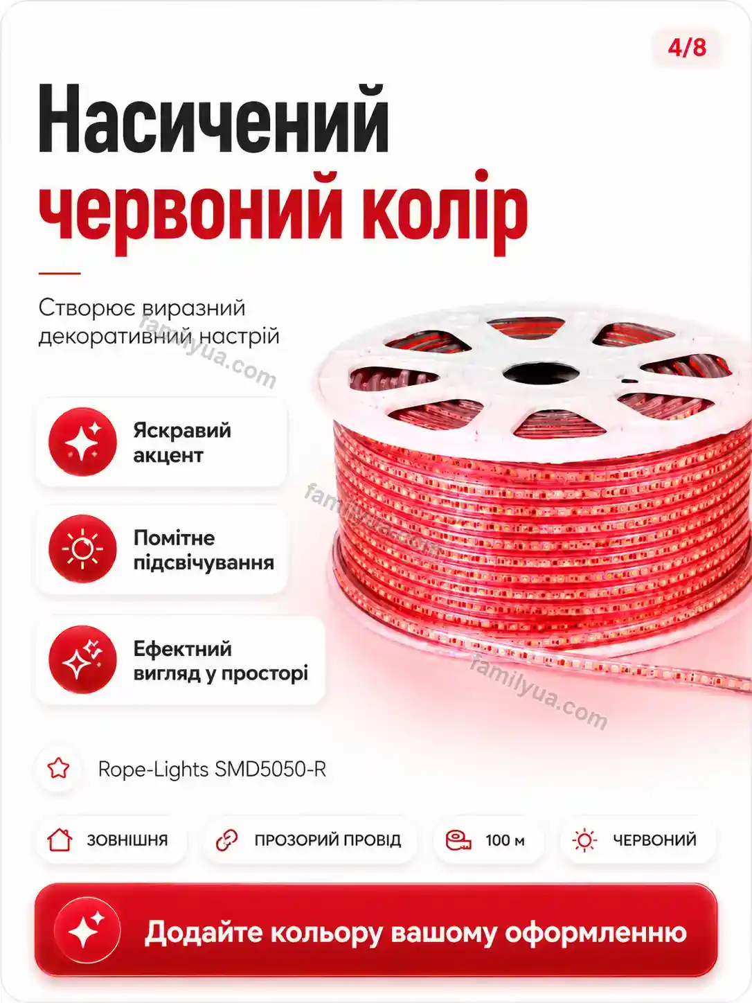 ✨ Гірлянда стрічка зовнішня Lagom Plus Calm - використання