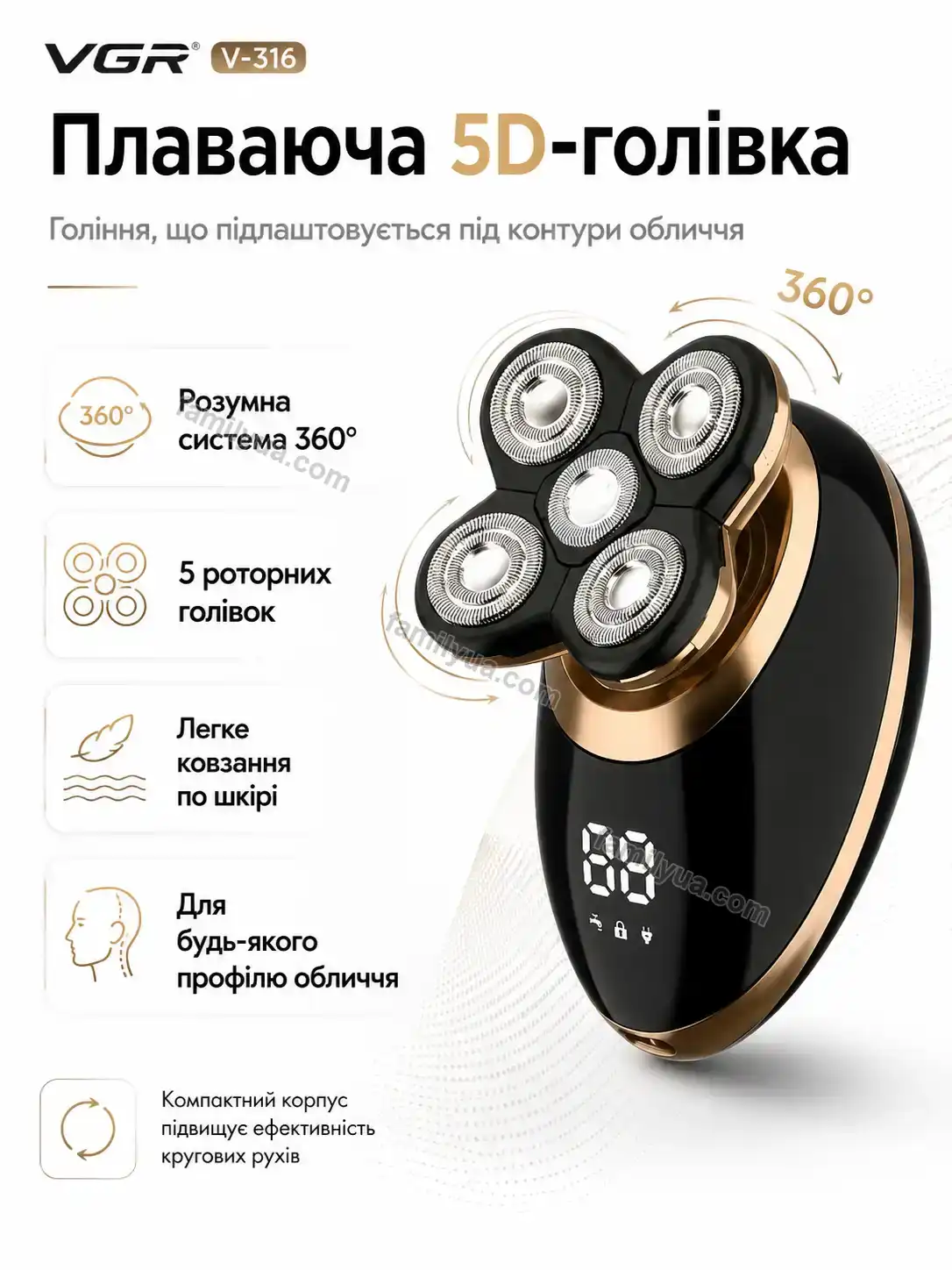 ✨ Електробритва Joyvia Home Urban