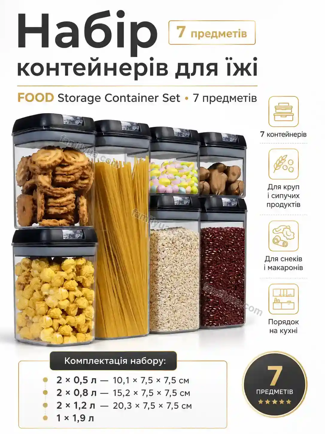 ✨ Набір контейнерів для їжі Joyvia Go Urban