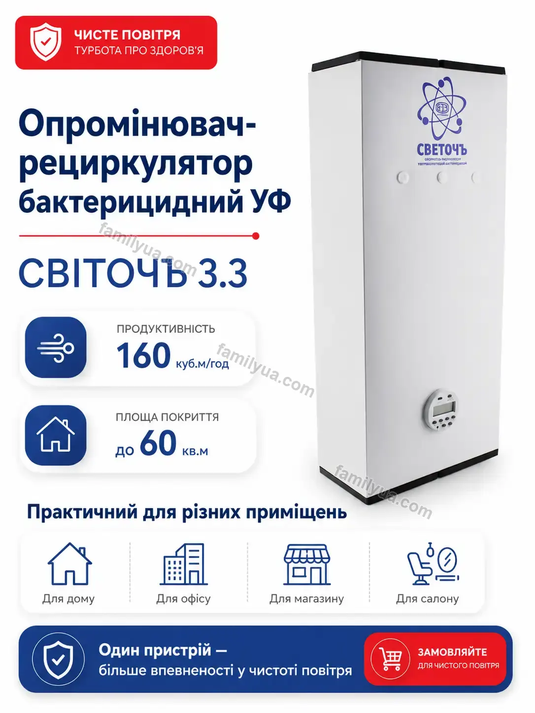 🌬️ Опромінювач рециркулятор бактерицидний уф Lagom Lite Calm - використання