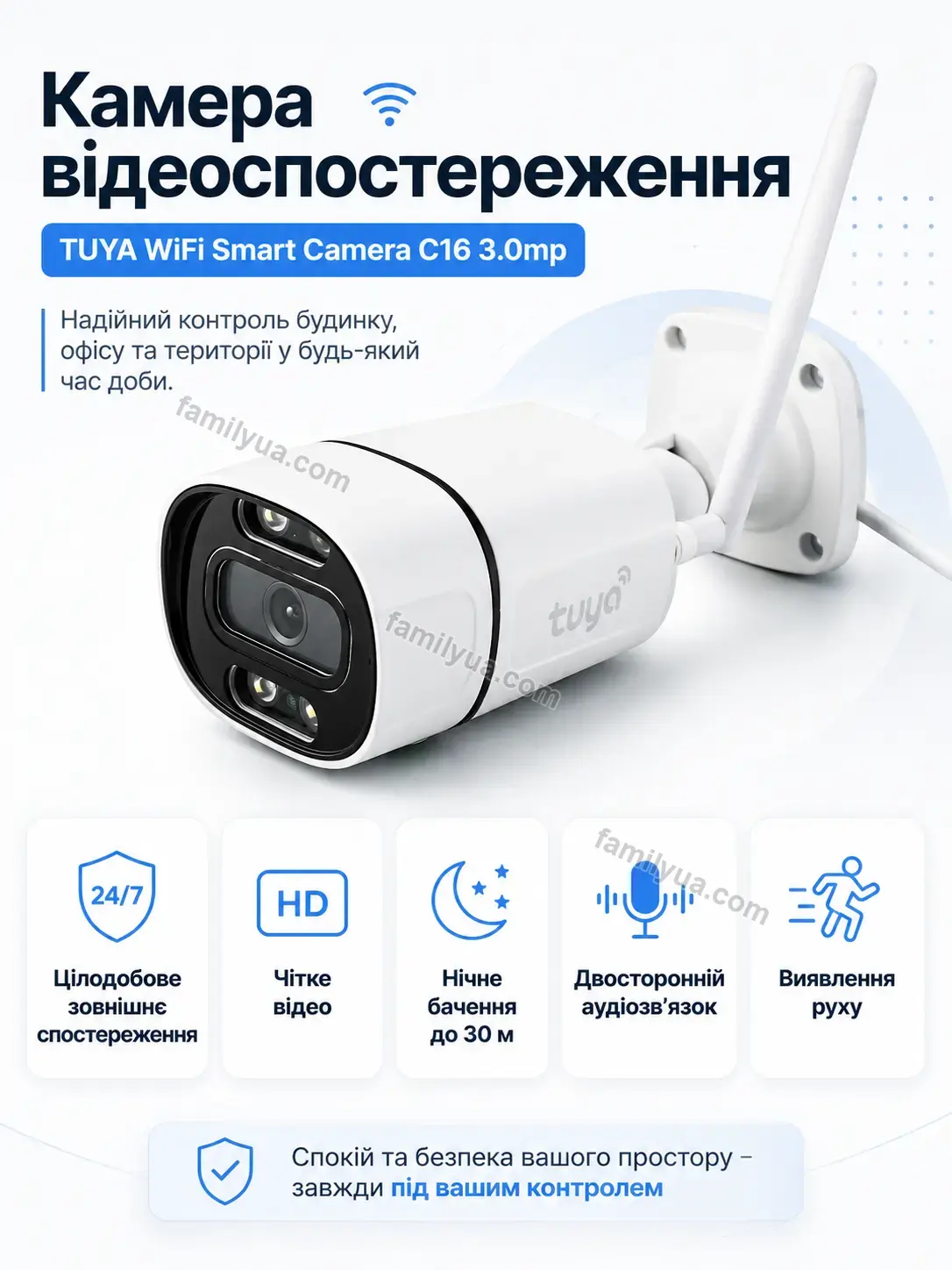 Камера відеоспостереження CamGuard Vector Sonia Plus Bright