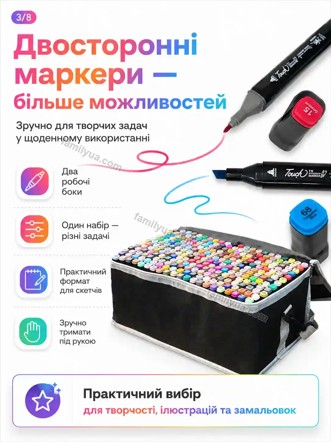 ✨ Набір маркерів Ruta Wave Soft - деталі