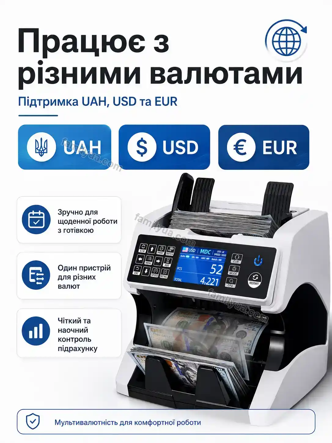 💵 Рахункова машинка Dobra Lite Calm - деталі