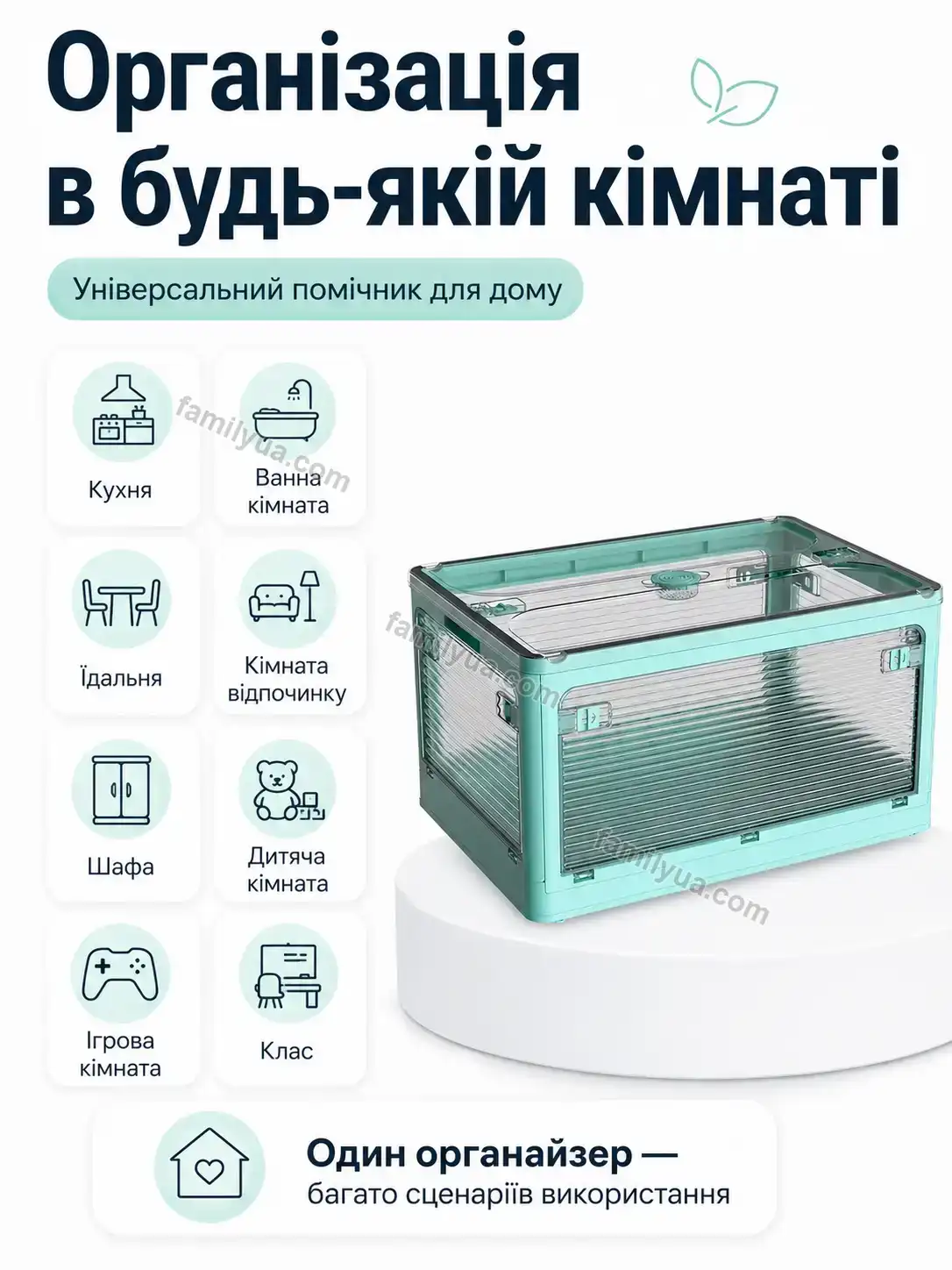 ✨ Органайзер пластиковий Dobra Glow Urban - використання