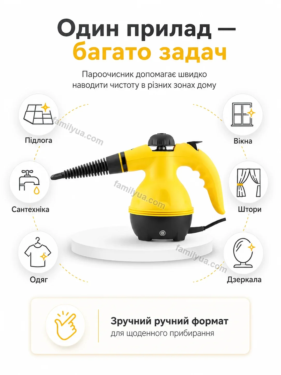 ✨ Пароочисник Lagom Go Urban