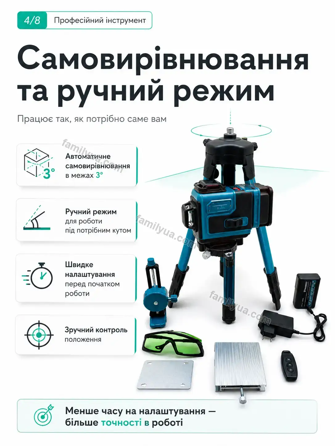 ✨ Лазерний рівень Zorya Care Bright - використання