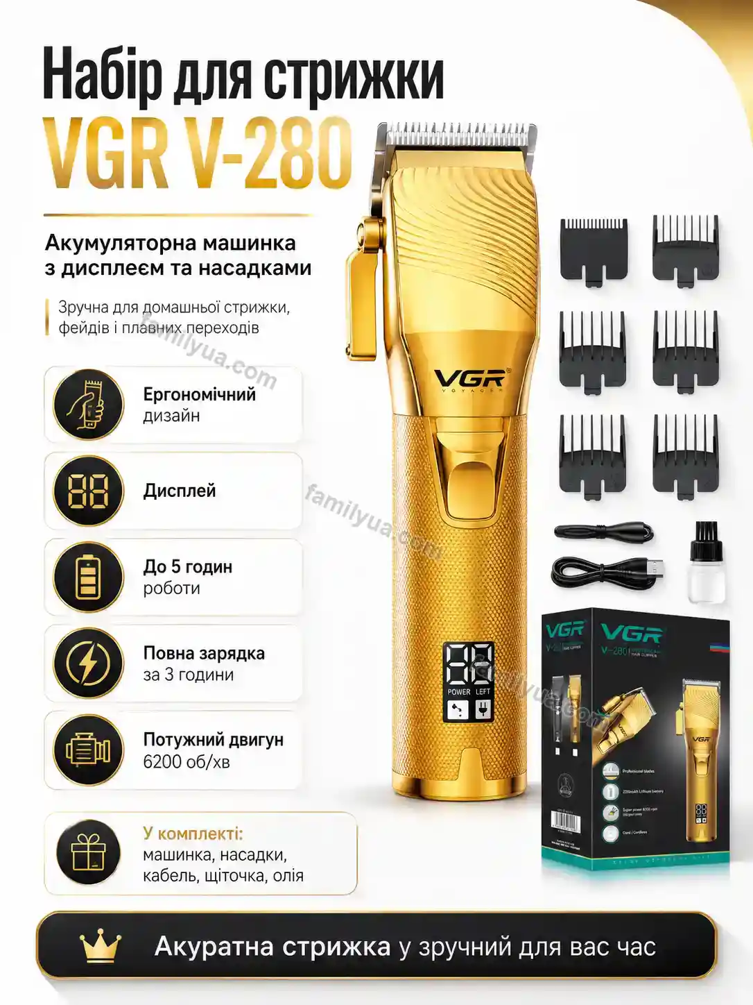 ✨ Набір для стрижки Nuvia Wave Urban