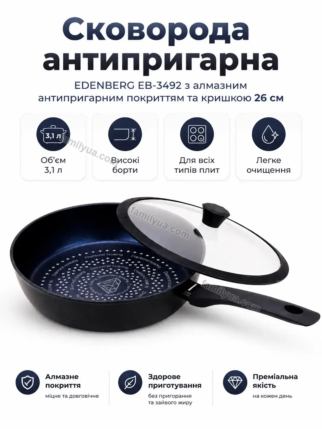 ✨ Сковорода антипригарна Tilda Care Soft