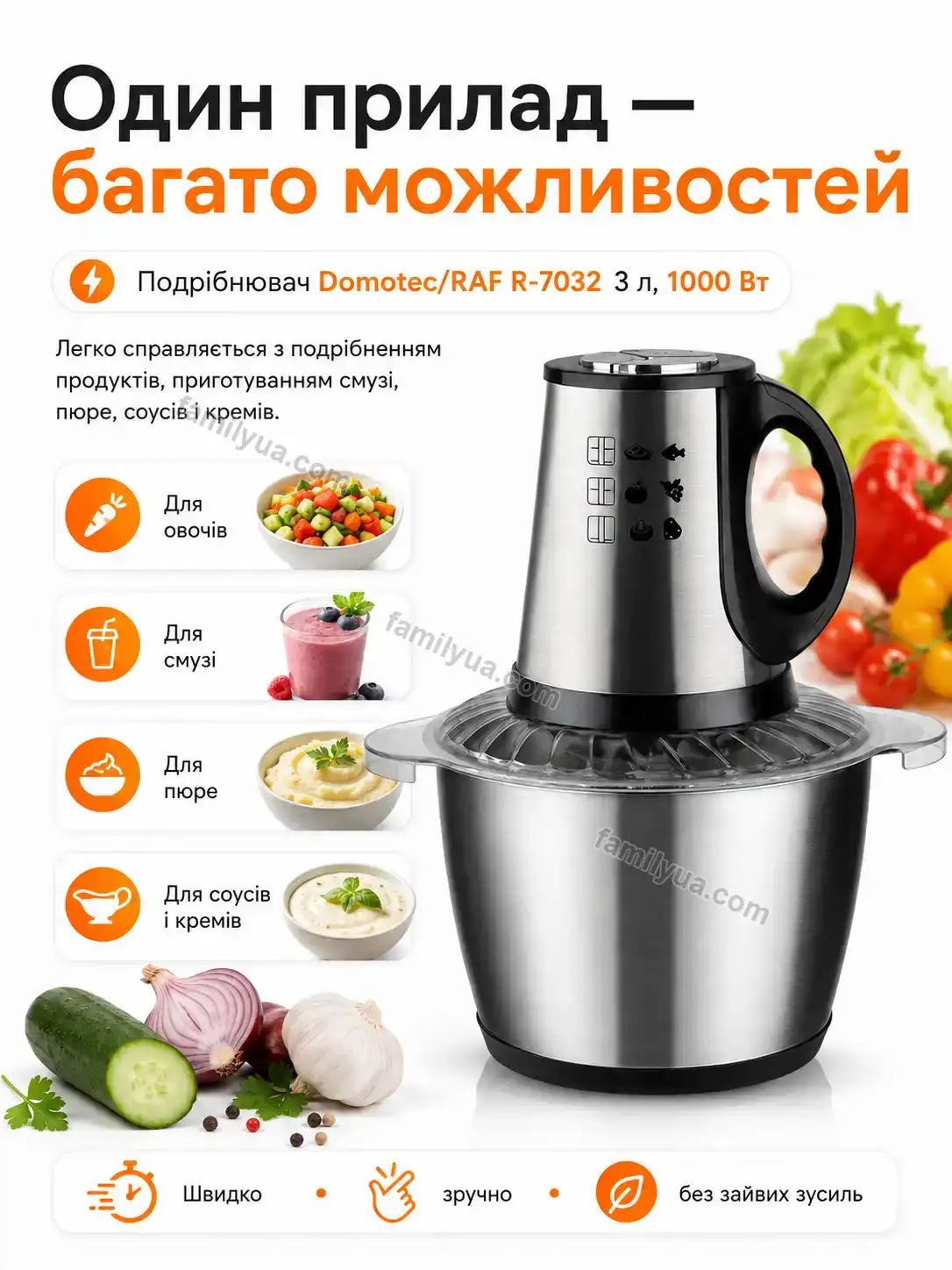 ✨ Подрібнювач із чашею на Mira Home Kind