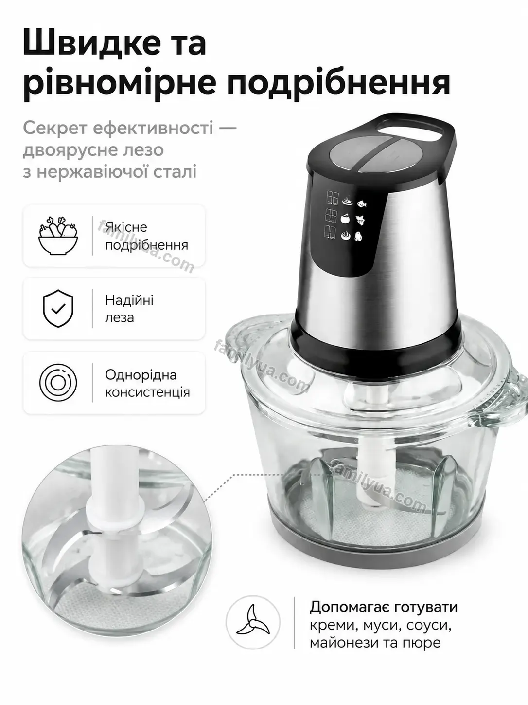 ✨ Подрібнювач зі чашею на Dobra Easy Kind - деталі