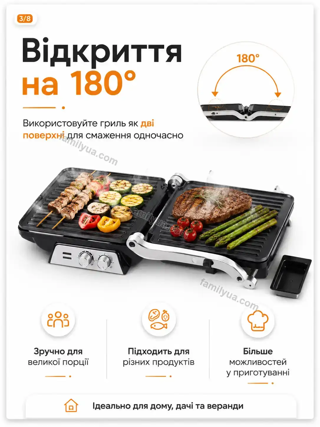 ✨ Гриль контактний Vira Mini Bright - деталі