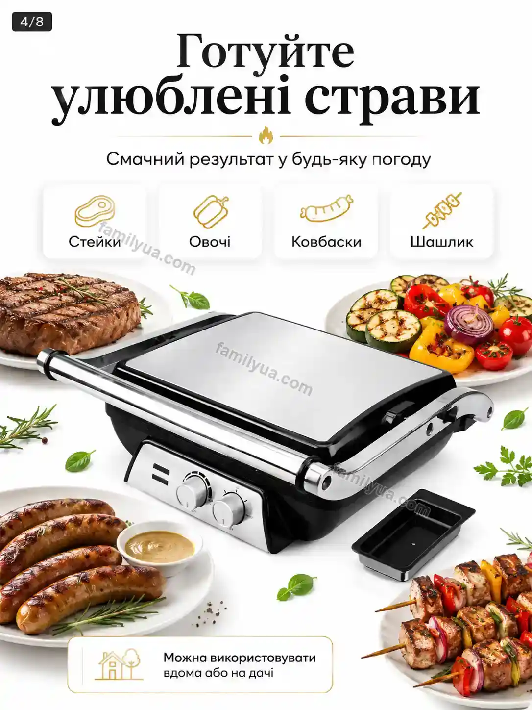✨ Гриль контактний Vira Mini Bright - використання