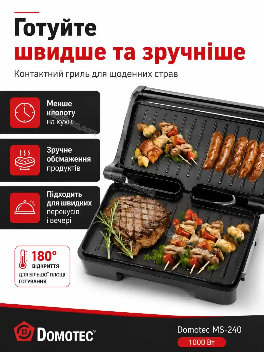 ✨ Гриль контактний Sunny Home Kind