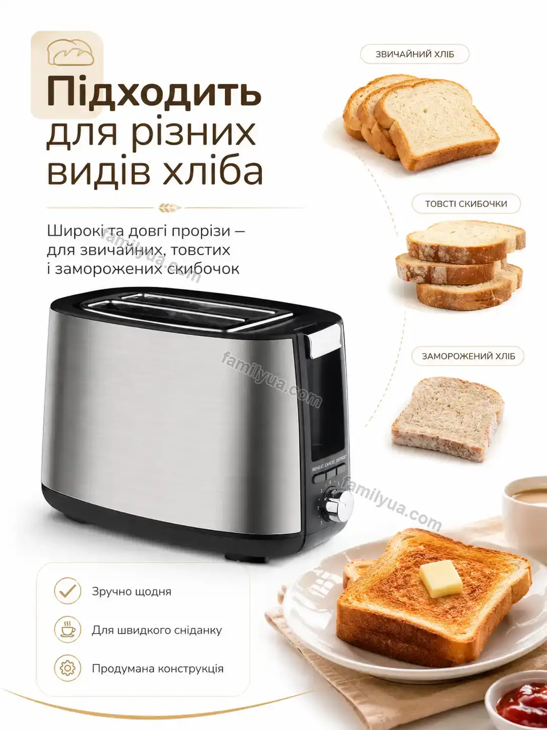 ✨ Тостер Laska Home Urban - деталі