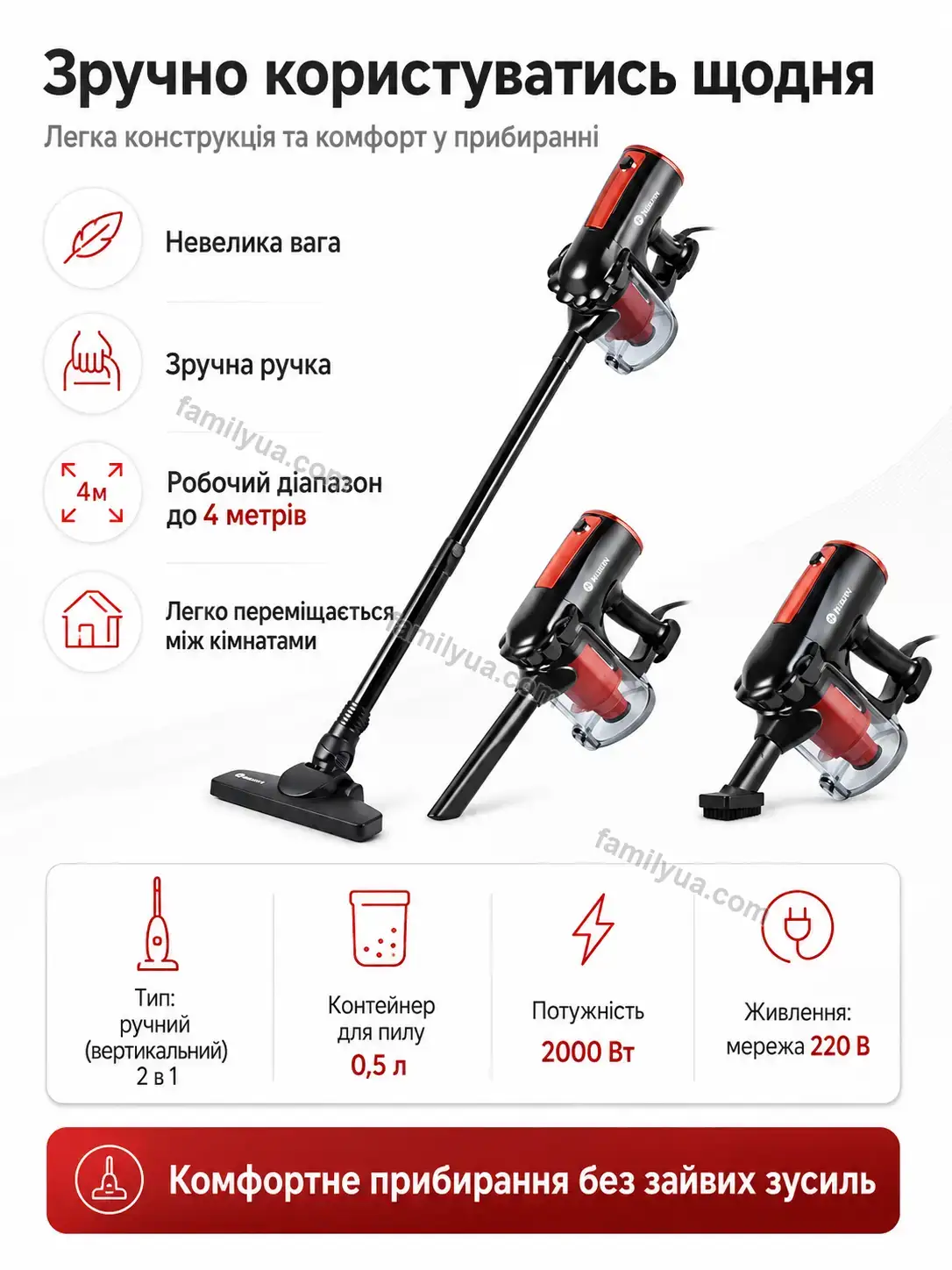🧹 Пилосос Svitlo Home Bright - використання