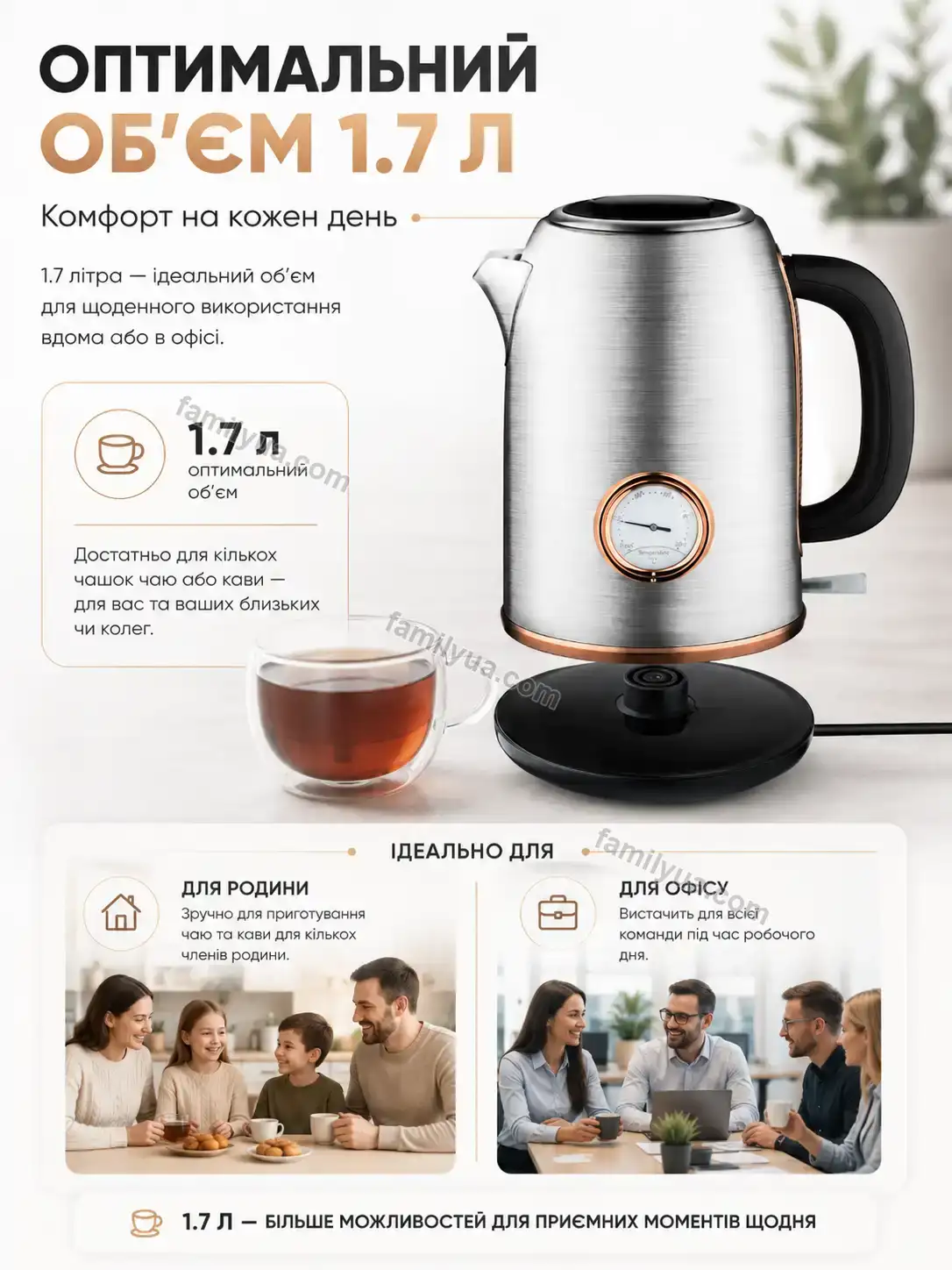 ✨ Електрочайник Vira Home Urban - деталі