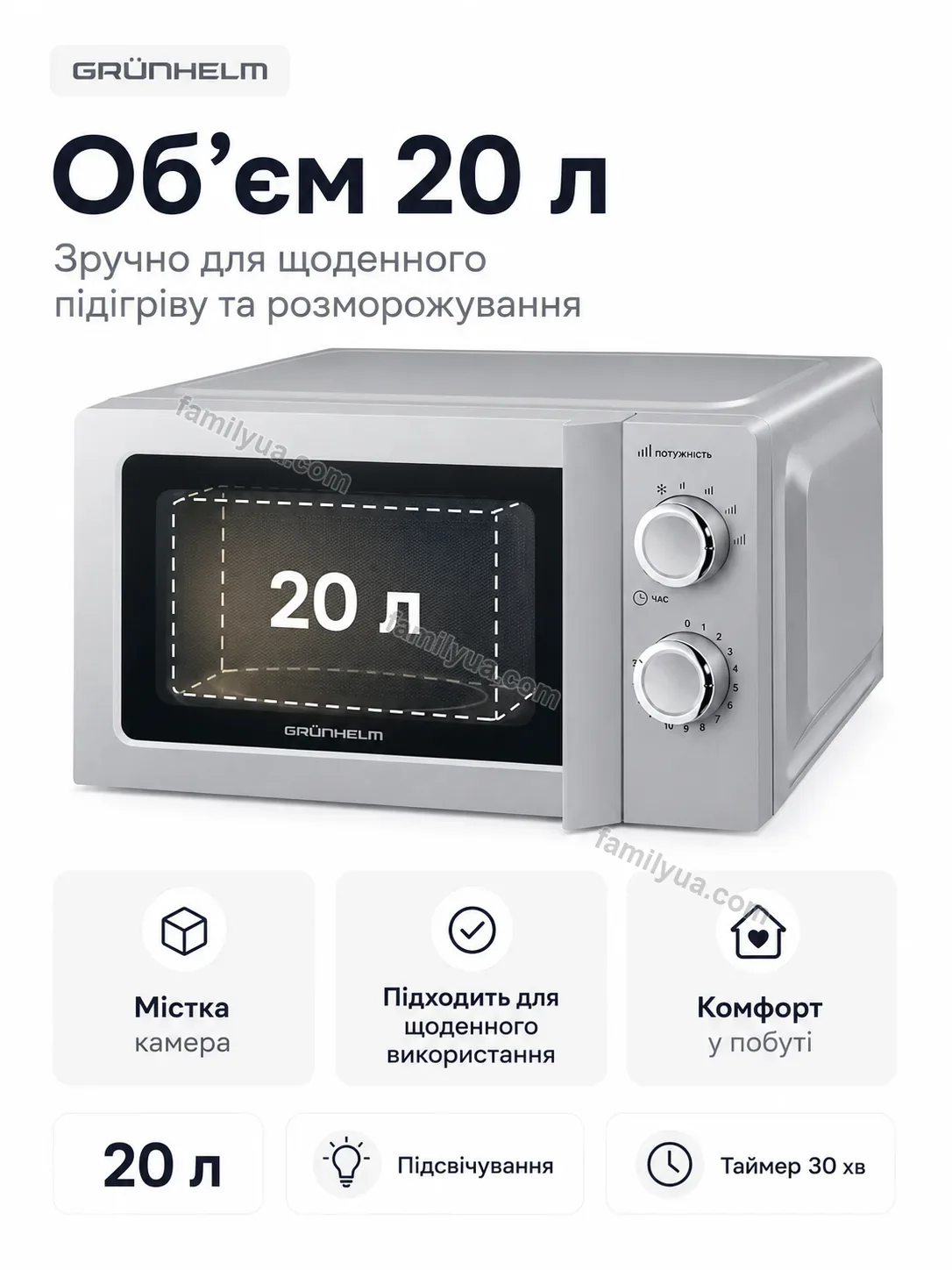 ✨ Мікрохвильова піч Vira Easy Calm - деталі