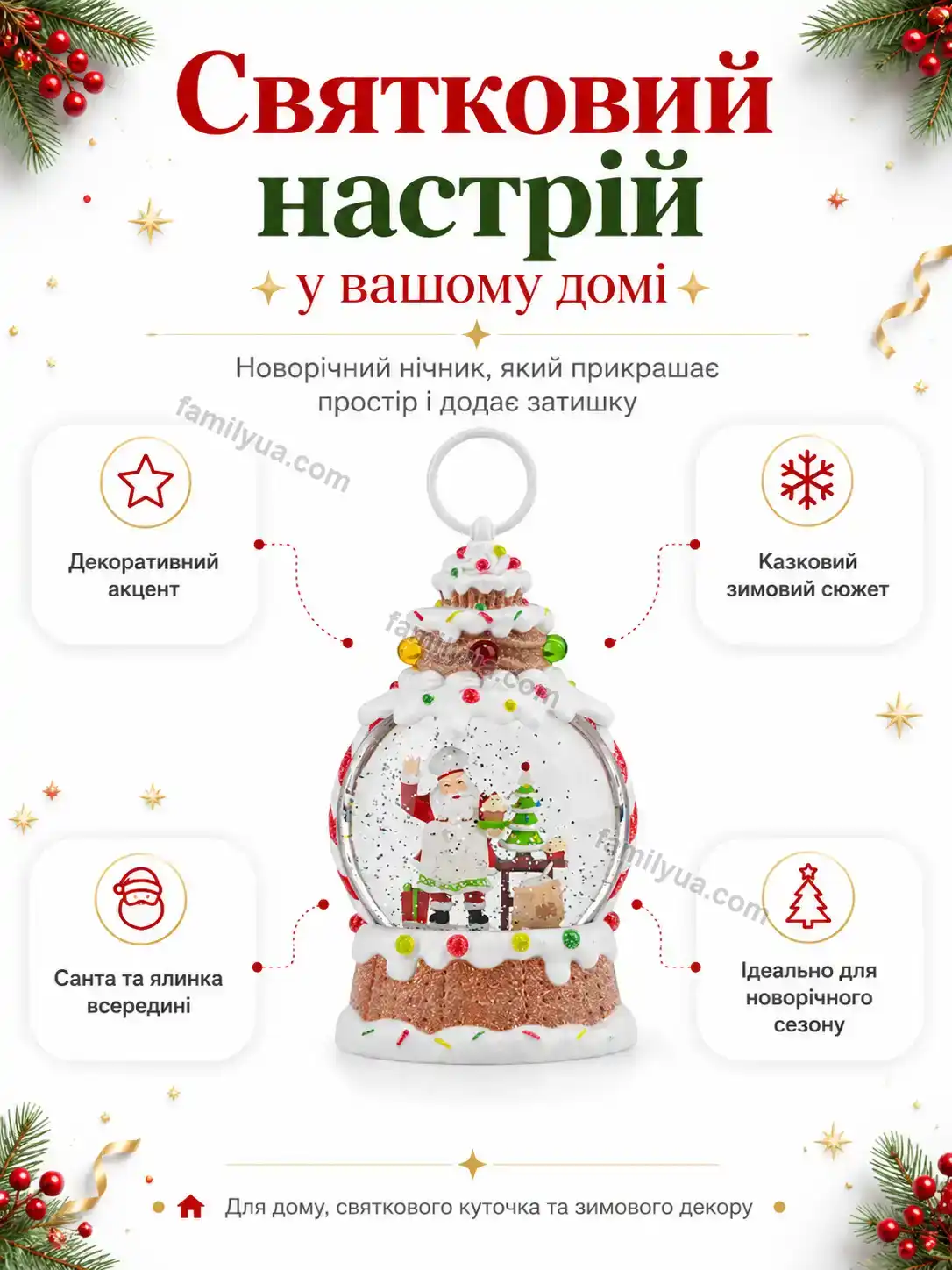✨ Новорічний нічник кекс Daisy Fresh Soft