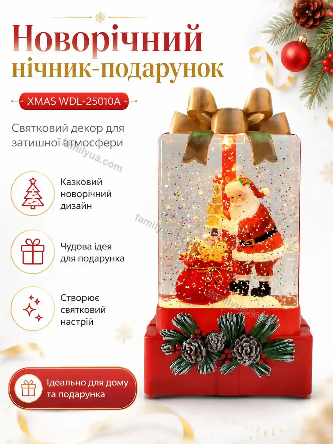 ✨ Новорічний нічник подарунок Sunny Home Urban
