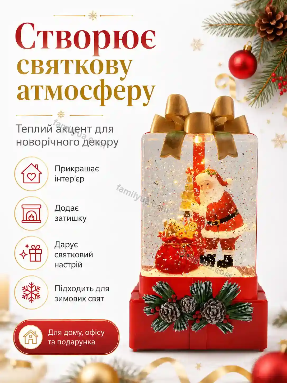 ✨ Новорічний нічник подарунок Sunny Home Urban