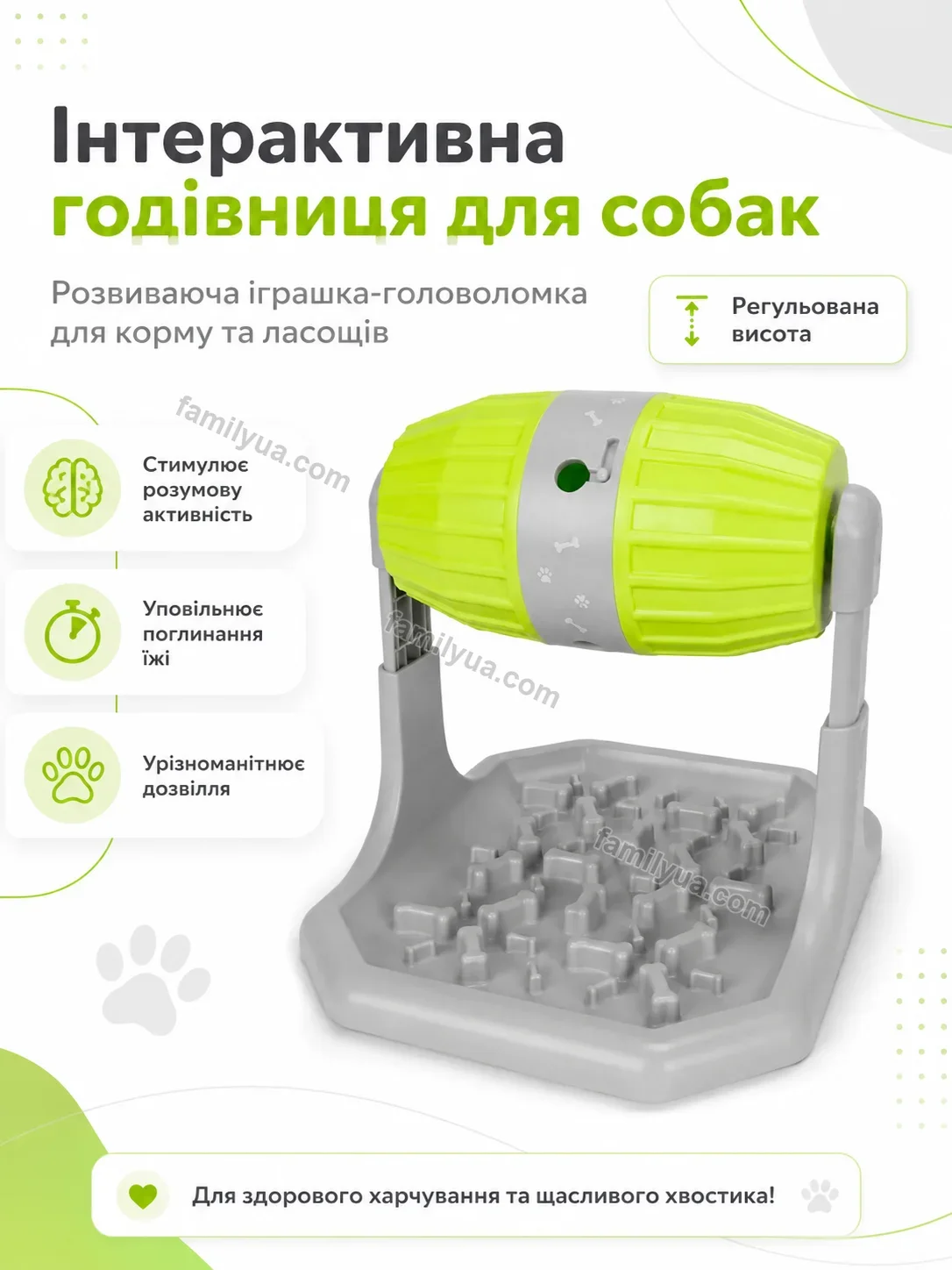 ✨ Інтерактивна годівниця для собак Nuvia Lite Daily