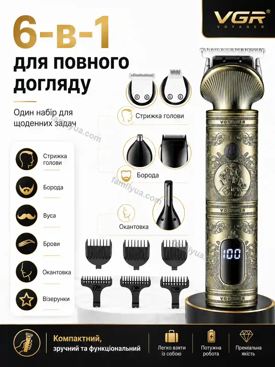 ✨ Набір для стрижки Nuvia Go Kind